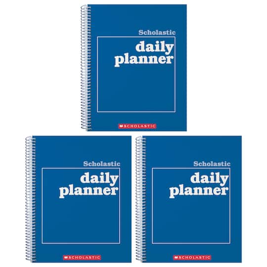 Scholastic Teacher Daily Planners, 3ct. in Blue | 8.5" x 11" | Michaels®